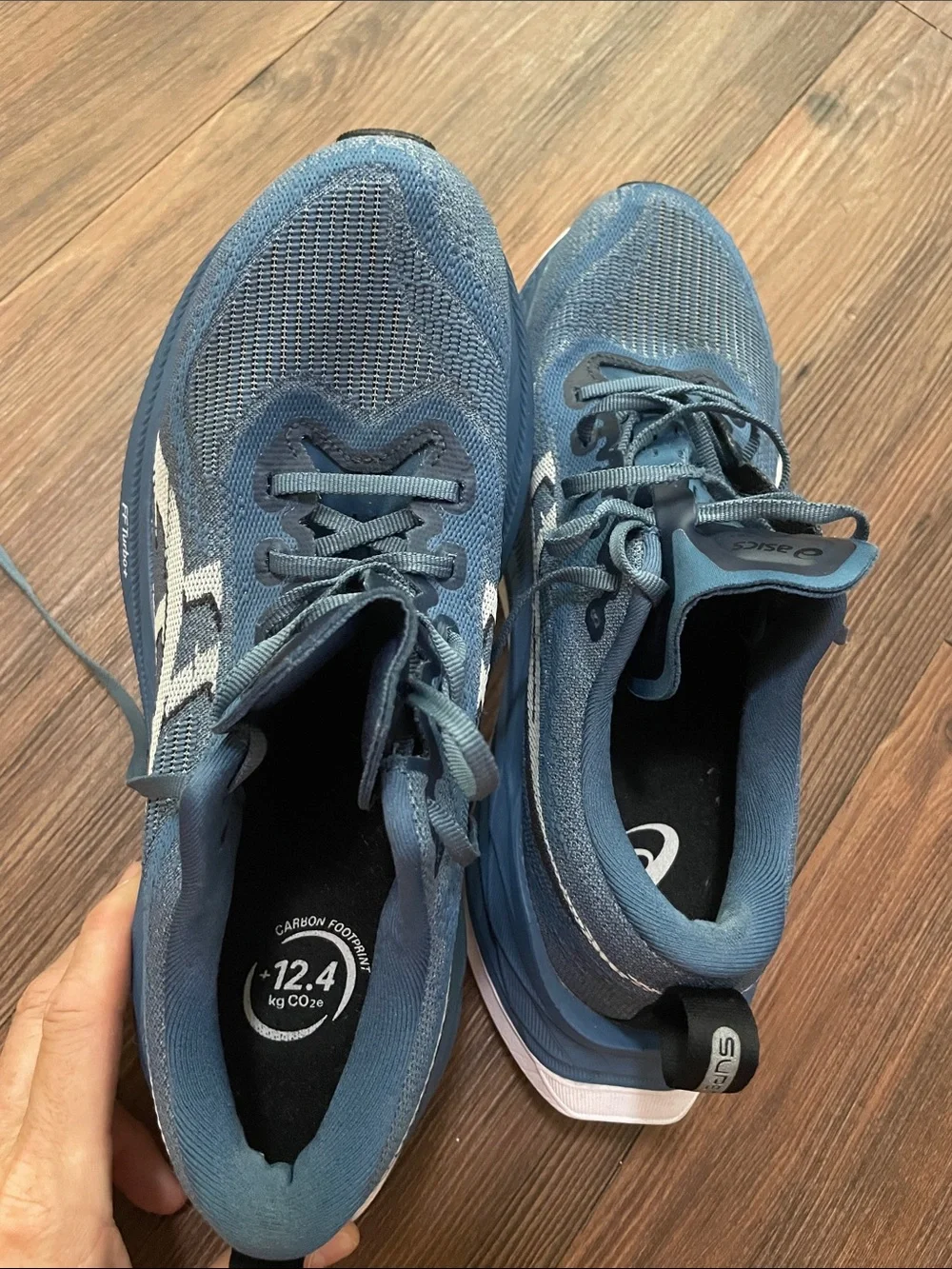 Asics Superblast 2 Unisex Blue Running Shoes,Sz.US  M 7/W 9!EXCELLENT